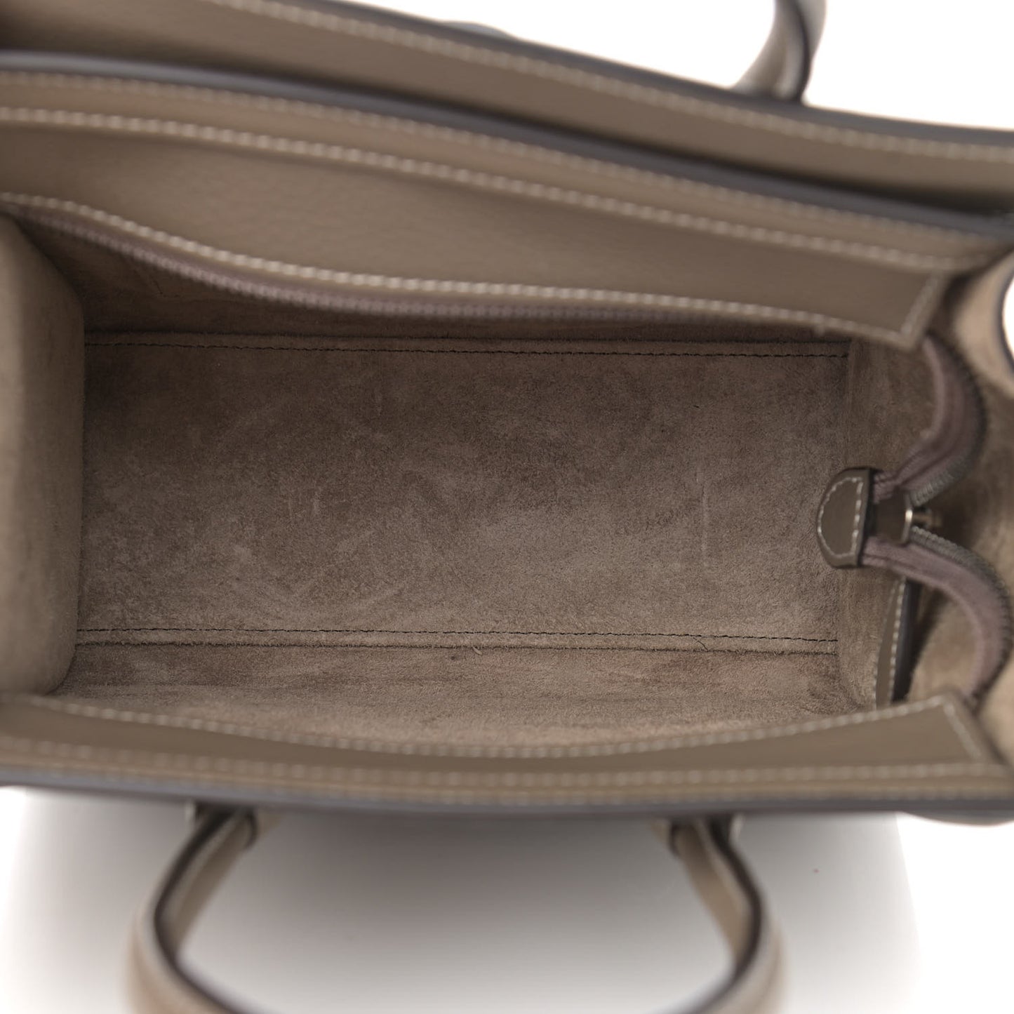 Drummed Calfskin Nano Luggage Souris