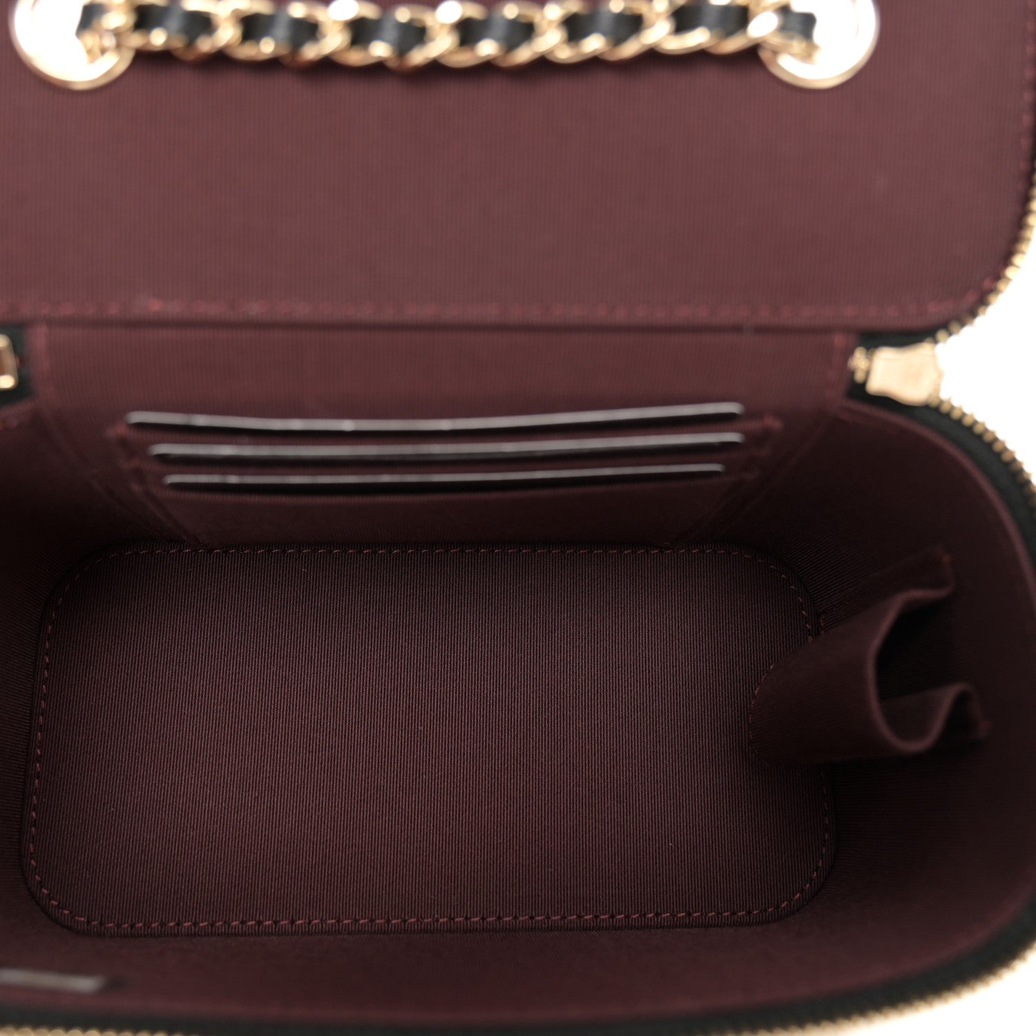 Chanel Lambskin Quilted Small Vanity Case With Chain Black 5 of 10