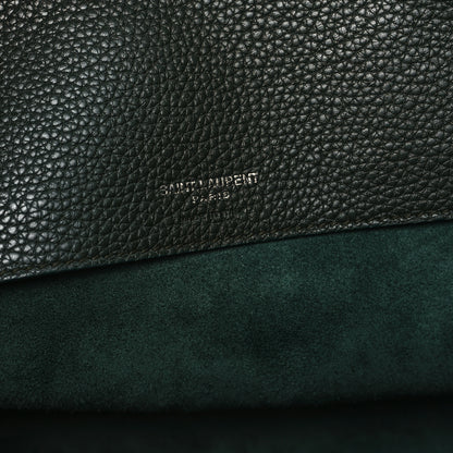 Saint Laurent Grained Calfskin Small Supple Sac De Jour Dark Vert 7 of 13