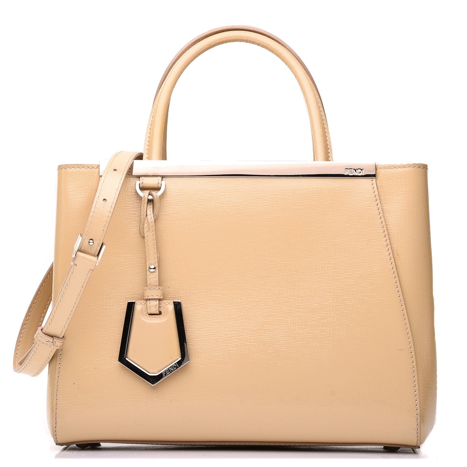 Fendi Vitello Vernice Camoscio Petite 2Jours Tote Make Up 1 of 15