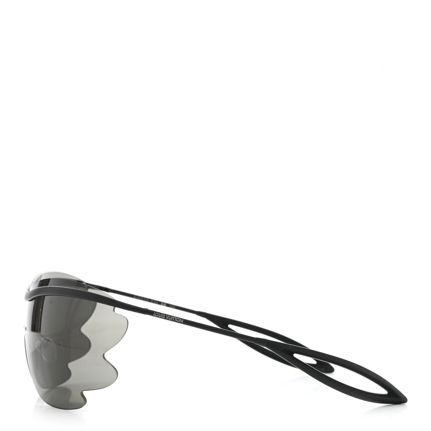 Metal Bohemian Vuittony Mask Sunglasses Z1227U Black