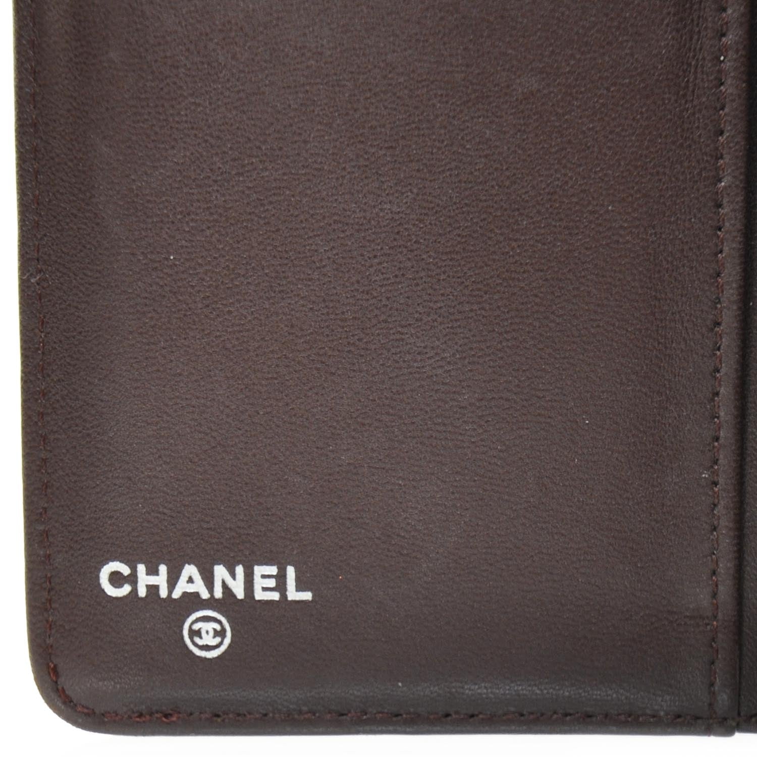 Chanel Lambskin Quilted Yen Wallet Black 6 of 9