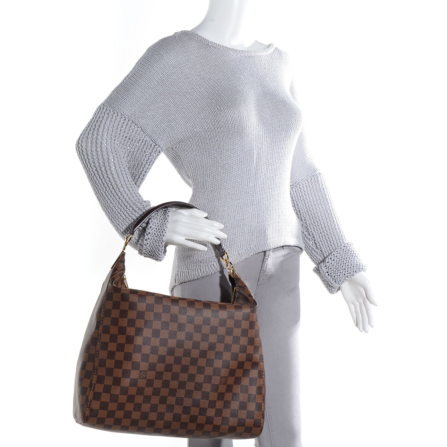 Louis Vuitton Damier Ebene Portobello GM 2 of 8
