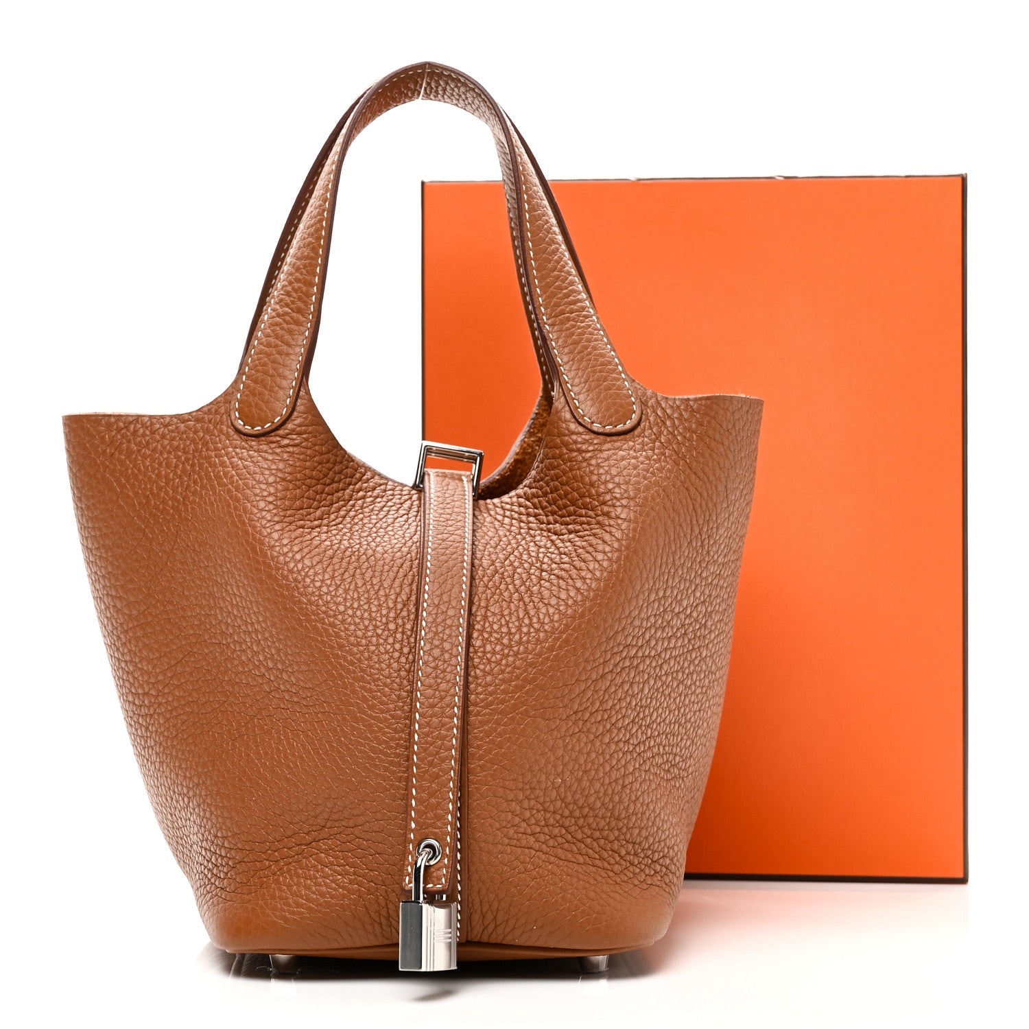 Hermes Taurillon Clemence Picotin Lock 18 PM Gold 11 of 11