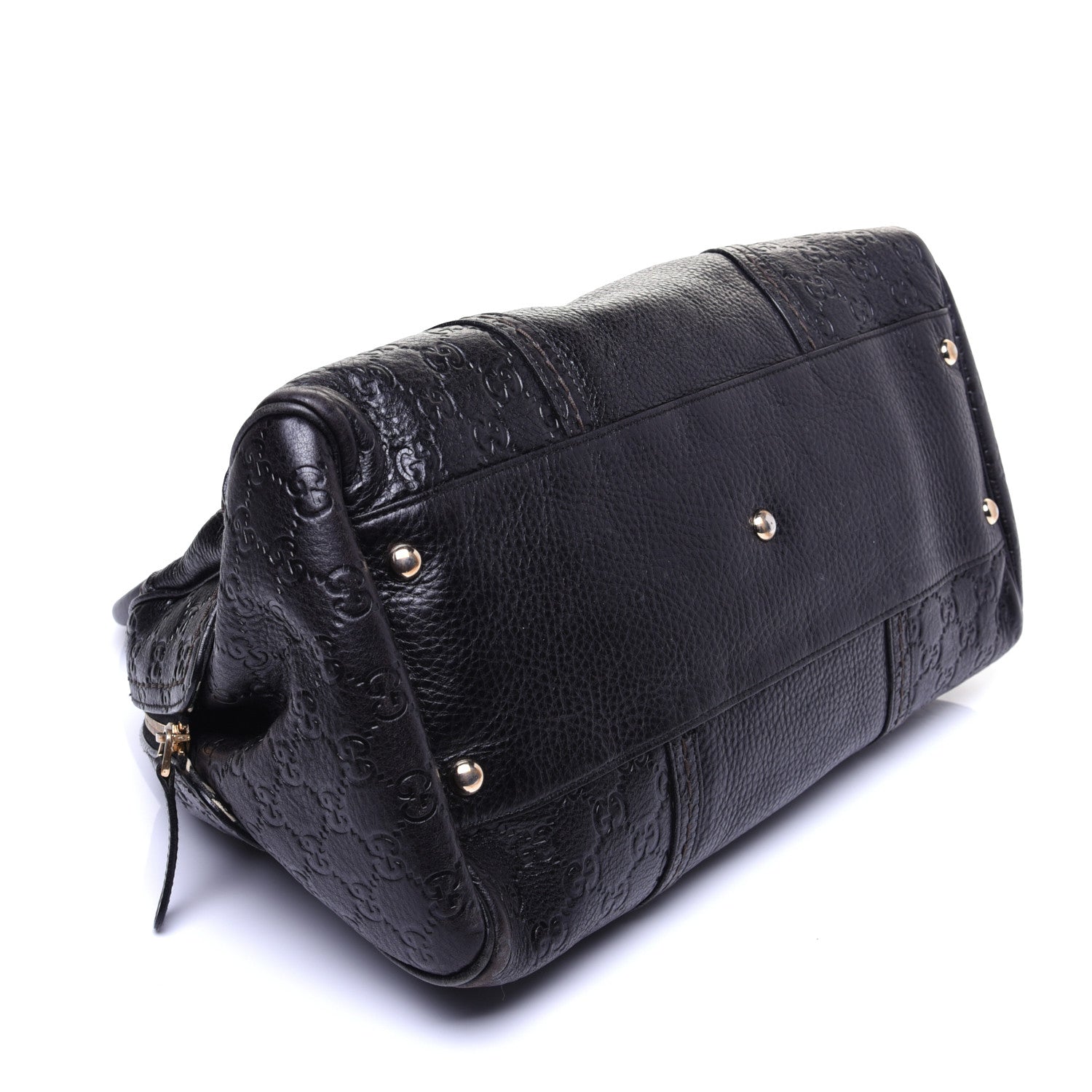 Gucci Guccissima Signoria Large Dome Bag Black 4 of 12