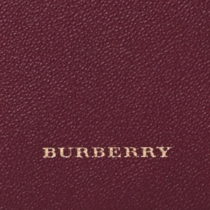 Burberry Soft Grain Calfskin House Check Small Helmsley Crossbody Dark Plum 8 of 8