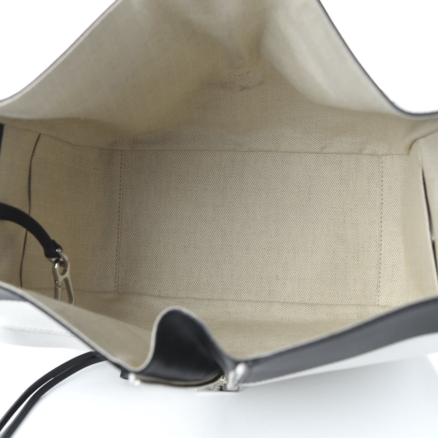 Calfskin Small Hammock Shoulder Bag Khaki Green Soft White