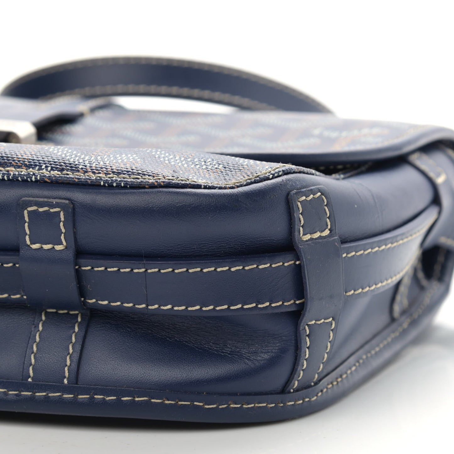 Goyardine Belvedere II PM Messenger Bag Navy