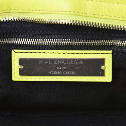 Balenciaga Agneau Classic Silver Hardware City Jaune Fluo 6 of 18