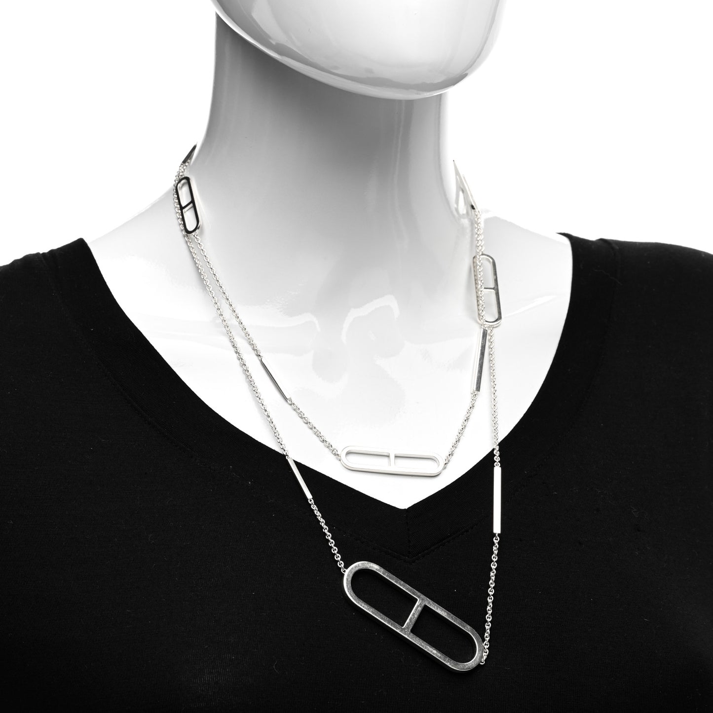 Sterling Silver Ever Chaine d'Ancre Long Necklace 120