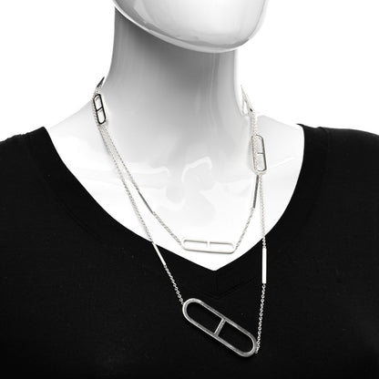 Hermes Sterling Silver Ever Chaine d'Ancre Long Necklace 120 2 of 5
