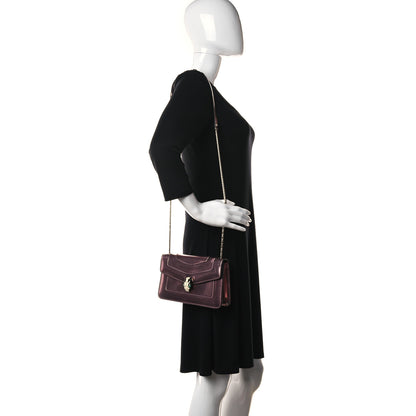 Bulgari Metallic Calfskin Serpenti Medium Crossbody Bag Pink 3 of 16