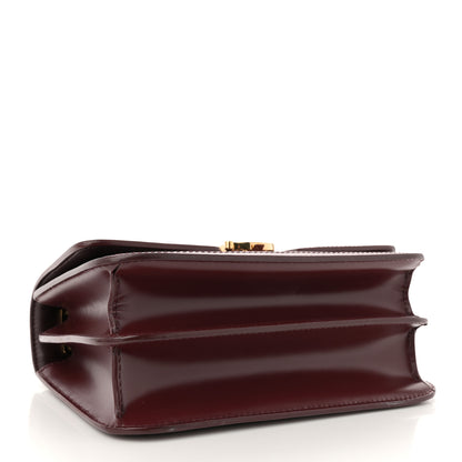 Burberry Calfskin Monogram Embossed Small TB Chain Bag Oxblood 4 of 9
