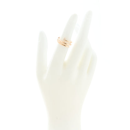 Cartier 18K Pink Gold Diamond Double Juste Un Clou Ring 50 5.25 2 of 5