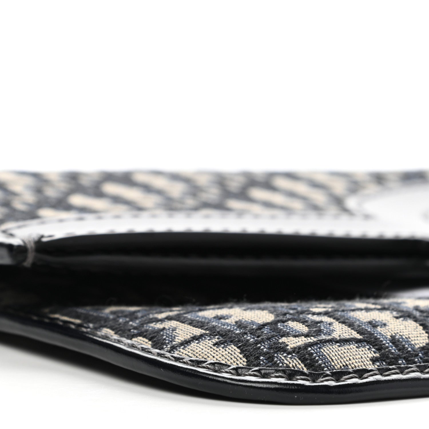 Christian Dior Oblique Fold Over Clutch Blue 7 of 8