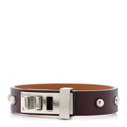 Hermes Swift Mini Dog Clous Ronds Bracelet T2 Rouge H 1 of 5