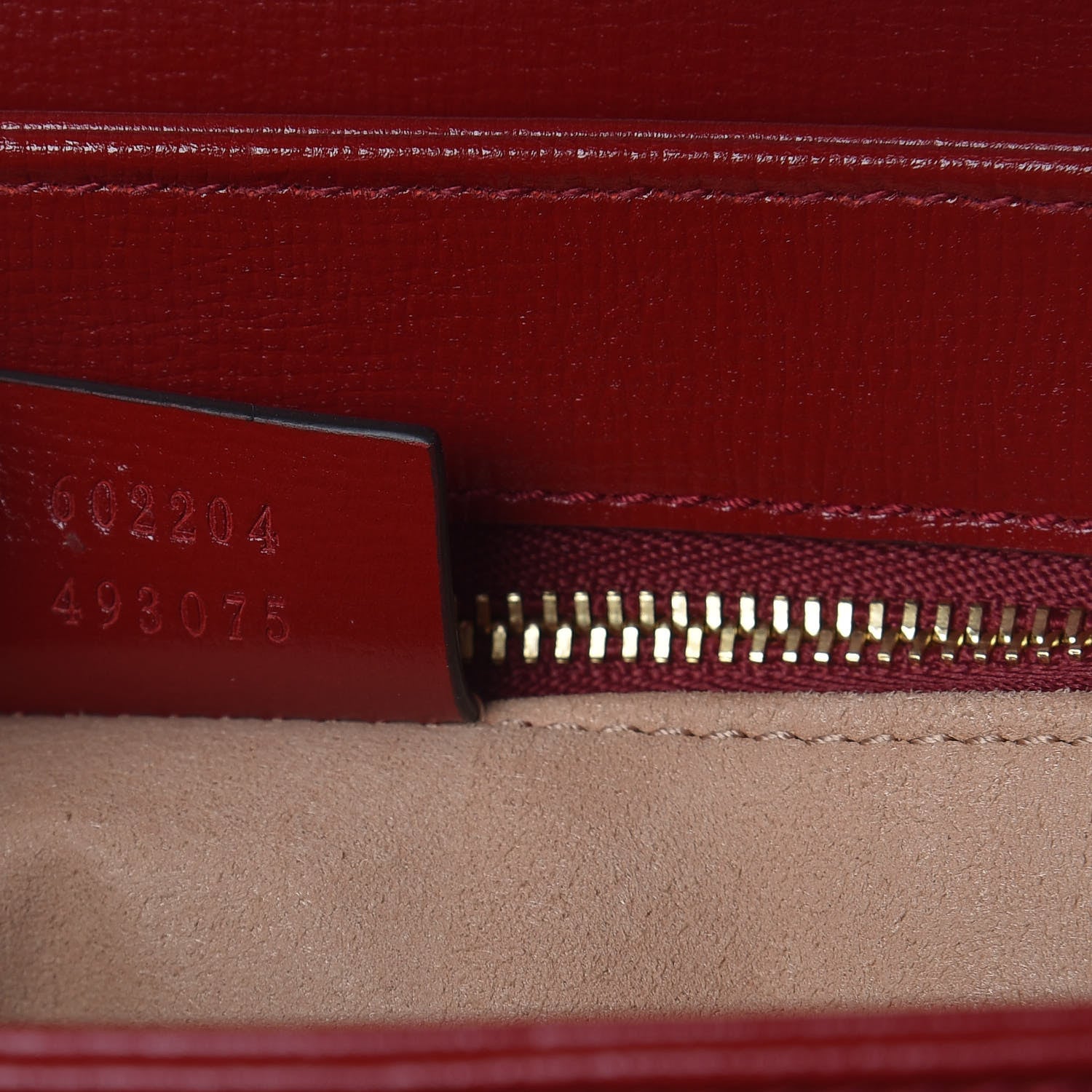 Gucci GG Supreme Monogram Azalea Calfskin Horsebit 1955 Shoulder Bag Beige Ebony New Cherry Red 7 of 10