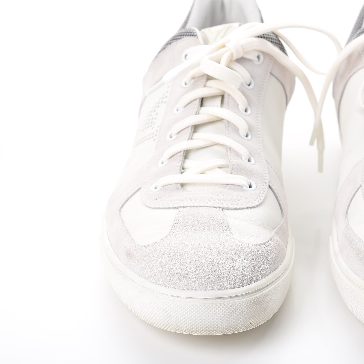 Louis Vuitton Mens Suede Calfskin Dream On Low Top Sneakers 11 White 13 of 18