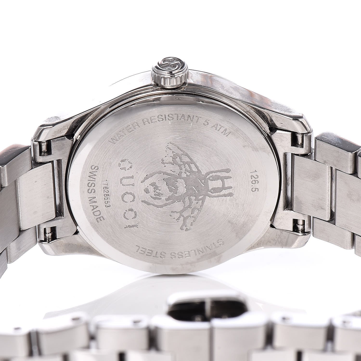 Gucci Stainless Steel 27mm G-Timeless Charm Quartz Watch 5 of 7