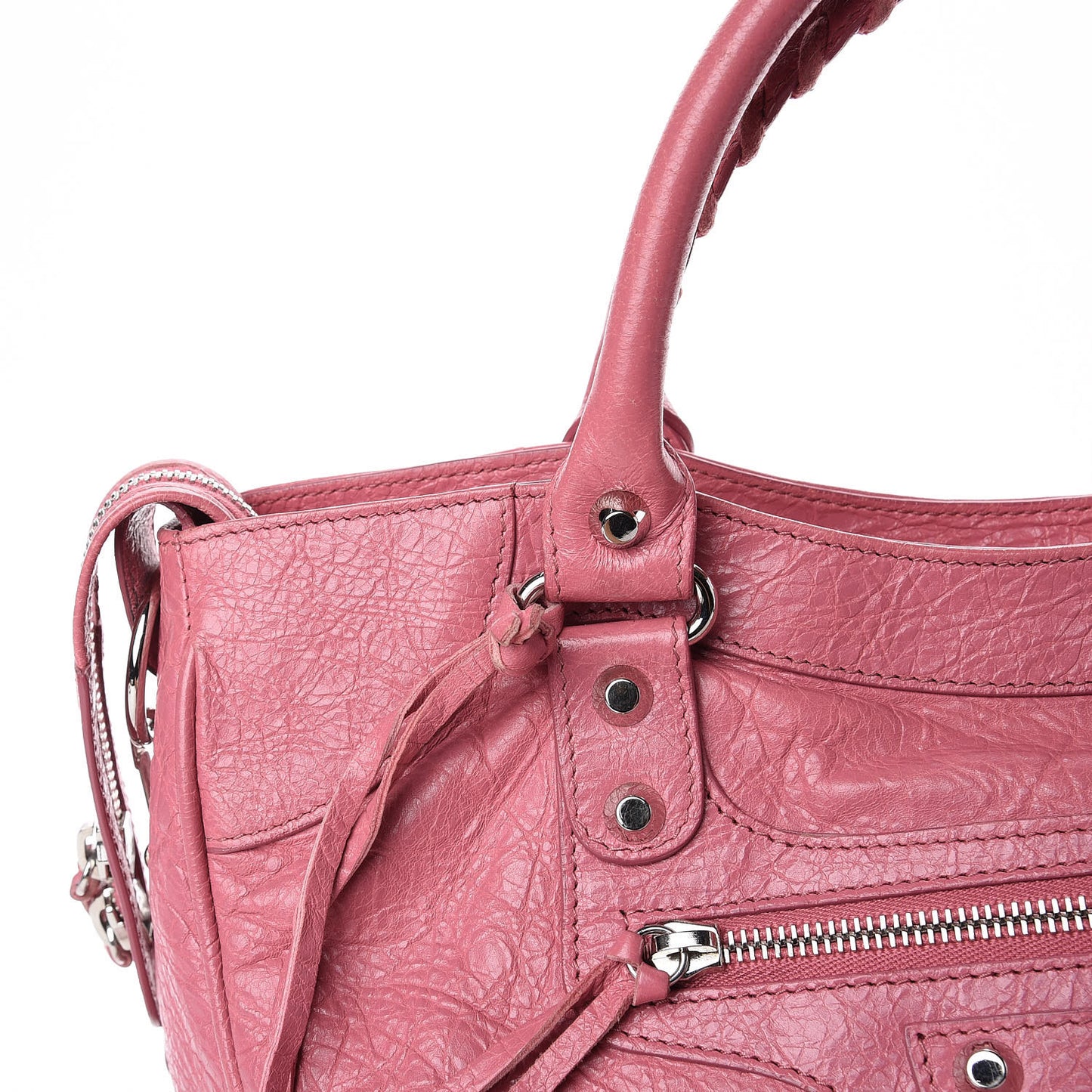 Agneau Classic Silver Hardware Velo Rose Hortensia