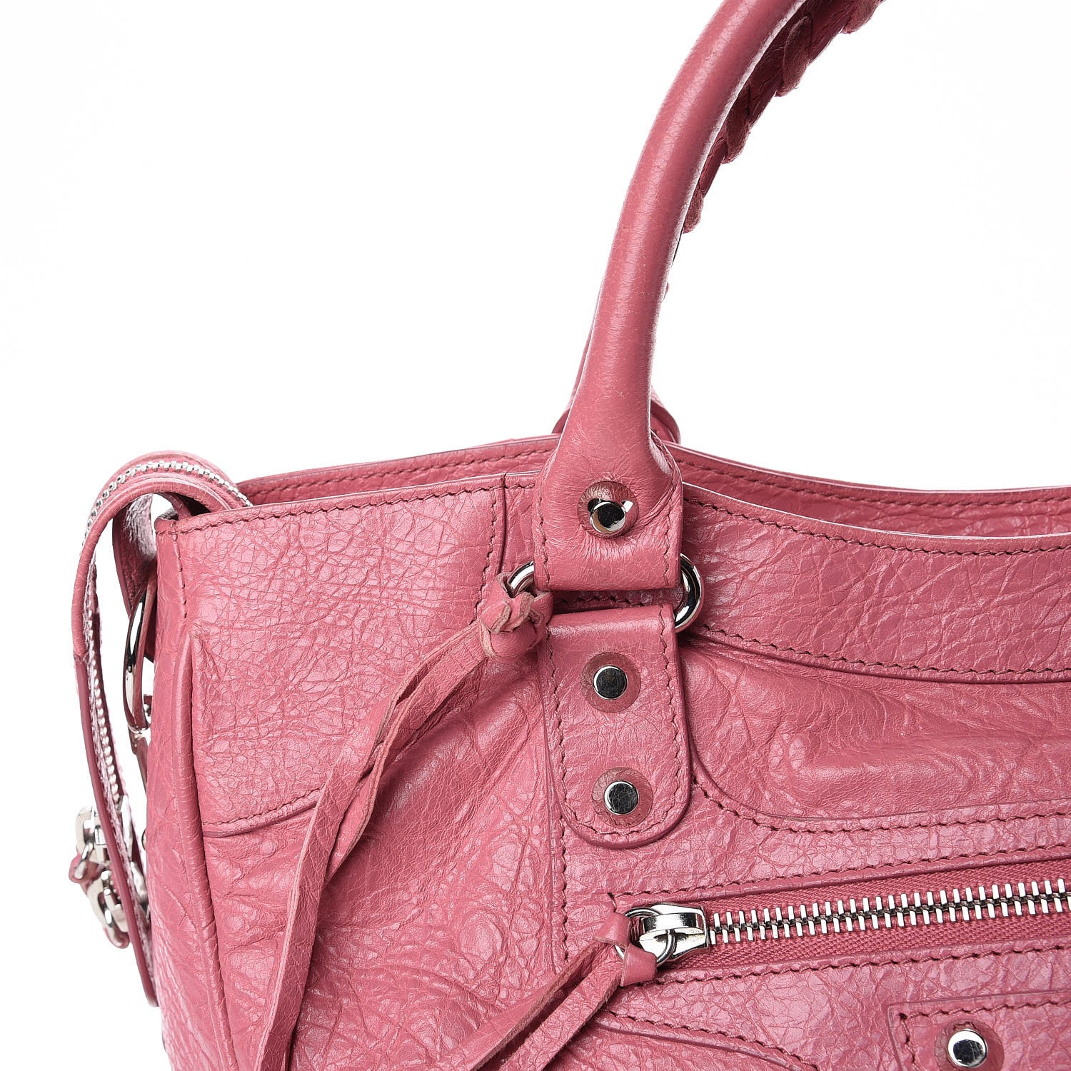 Balenciaga Agneau Classic Silver Hardware Velo Rose Hortensia 10 of 10