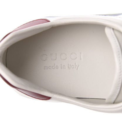 Gucci Calfskin Nappa LOVED Print Mens Ace Sneakers 9.5 White Red Flame Green 7 of 9