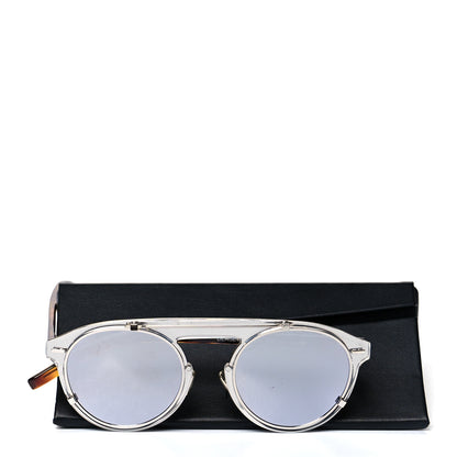 Christian Dior Round Genese Sunglasses Silver Tortoise 7 of 7