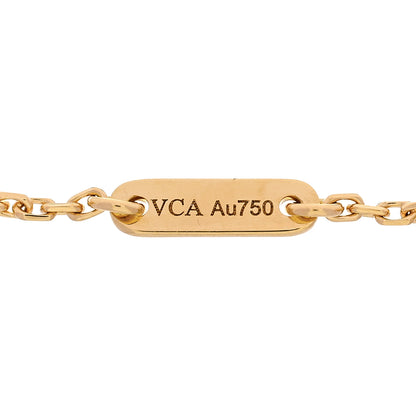 Van Cleef & Arpels 18K Yellow Gold Mother of Pearl Sweet Alhambra Bracelet 3 of 5
