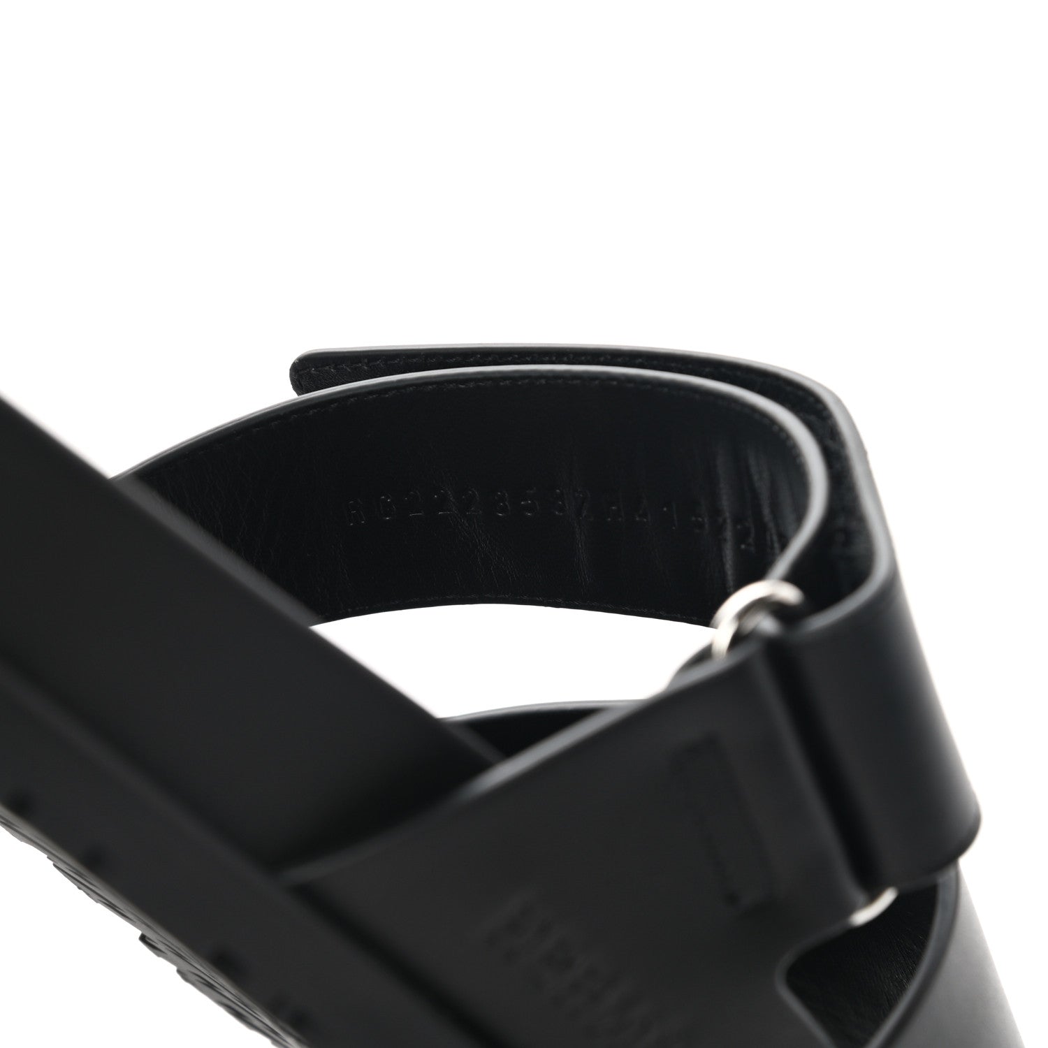 Hermes Calfskin Mens Chypre Sandals 41.5 Black 8 of 9