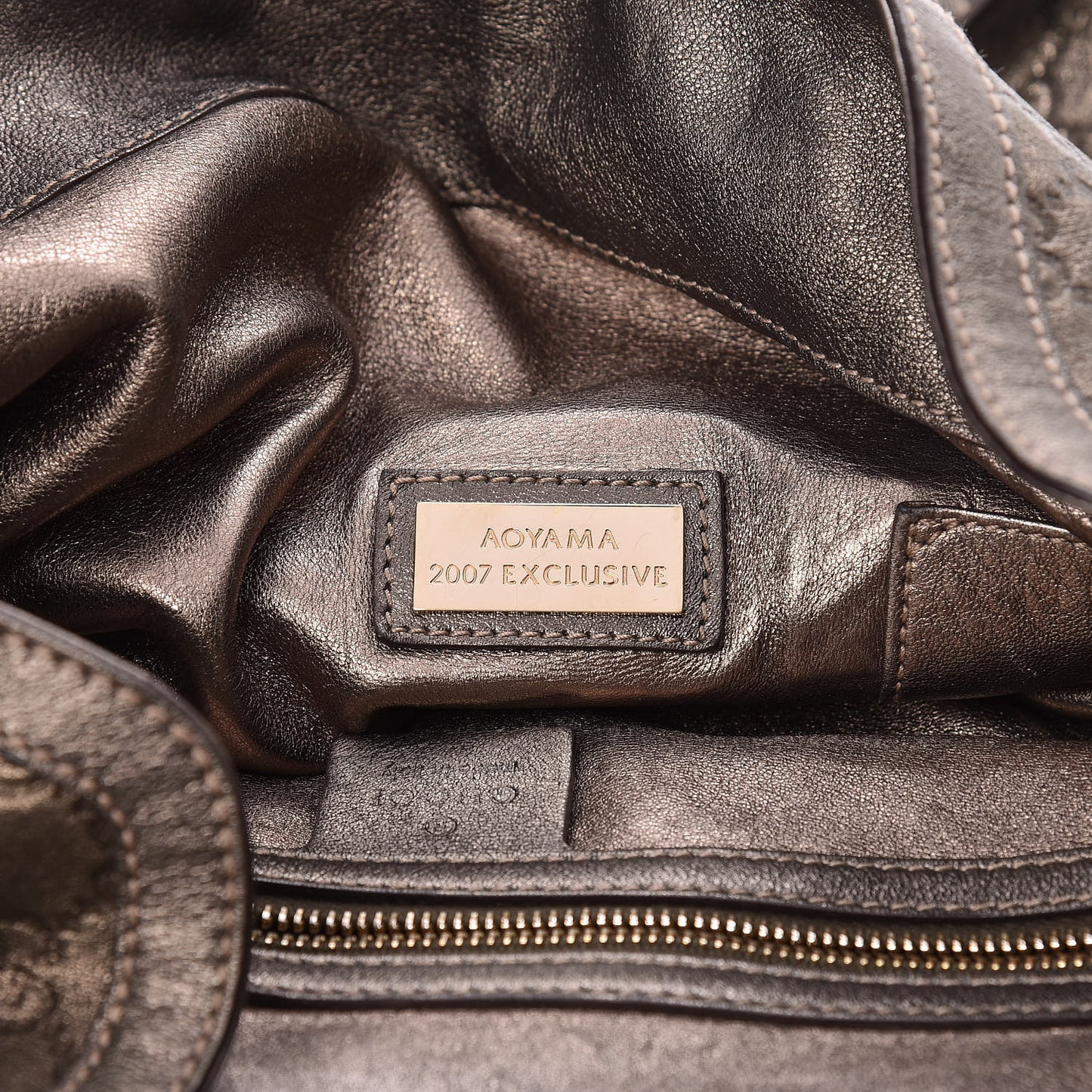 Metallic Guccissima Large Indy Top Handle Hobo Pewter