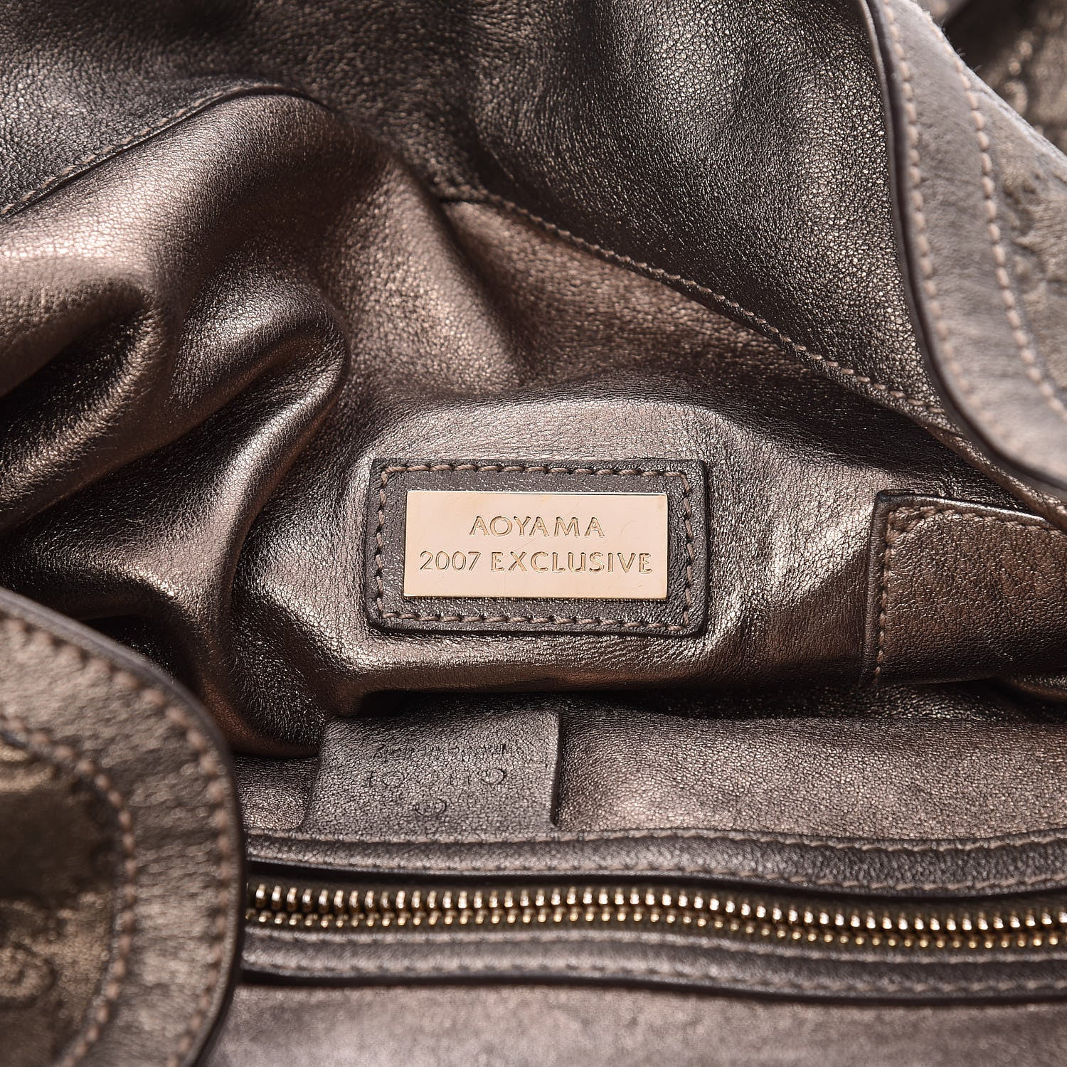 Gucci Metallic Guccissima Large Indy Top Handle Hobo Pewter 6 of 25
