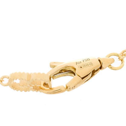 Gucci 18K Yellow Gold Diamond Le Marche Des Merveilles Butterfly Bracelet 17 3 of 4