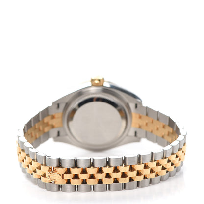 Rolex Stainless Steel 18K Yellow Gold 28mm Oyster Perpetual Datejust Watch Silver Roman 279173 3 of 4