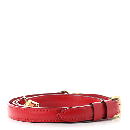 Louis Vuitton Calfskin 16mm Adjustable Shoulder Strap Red 2 of 4
