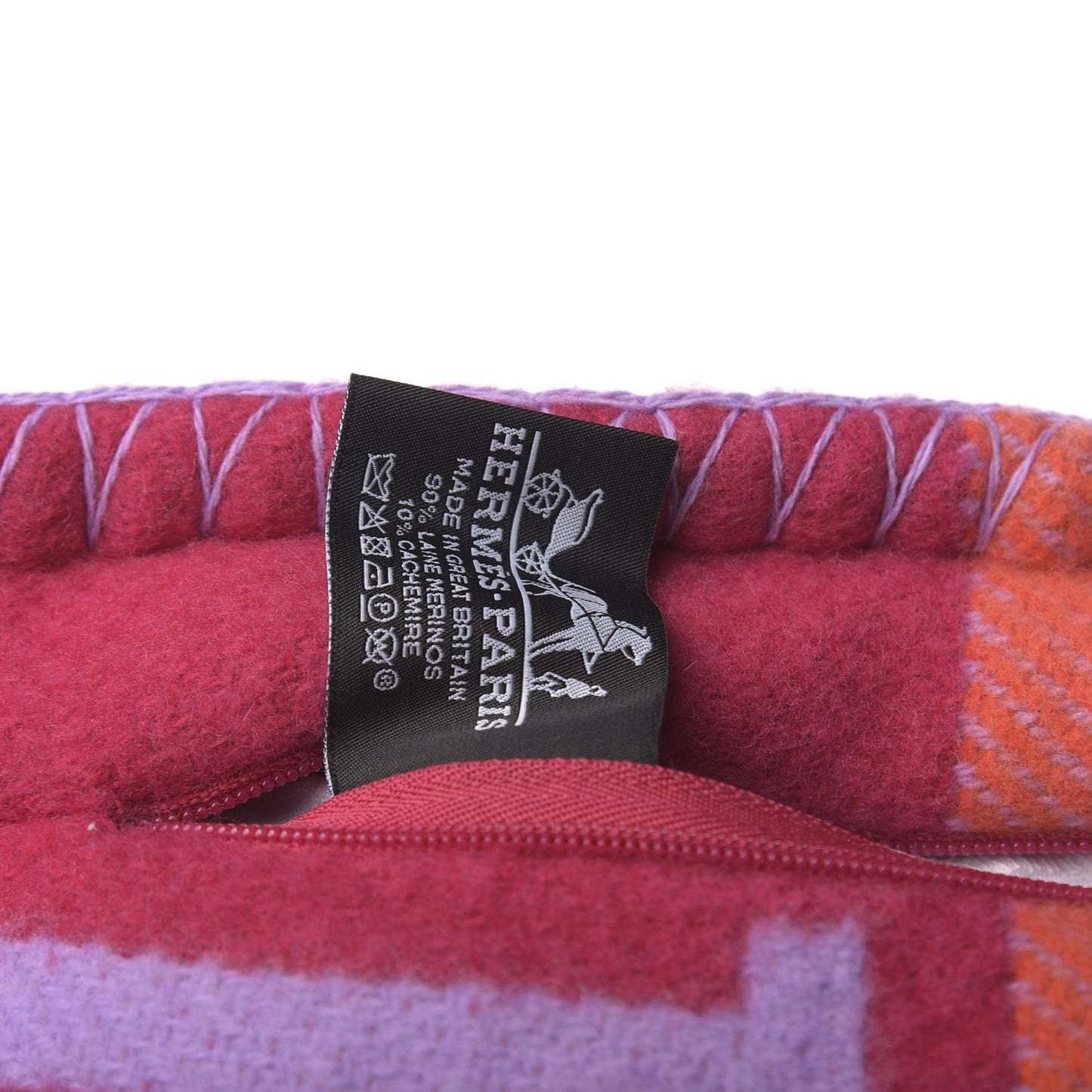 Wool Cashmere Avalon III Pillow PM Fuchsia Geranium