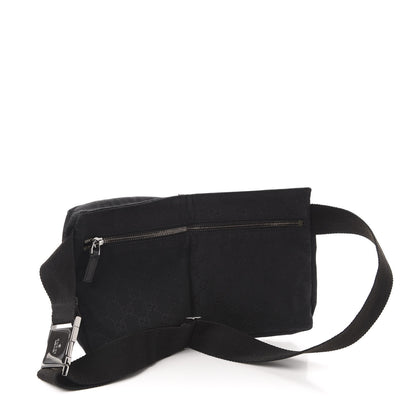 Gucci GG Monogram Double Pocket Belt Bag Black 3 of 12