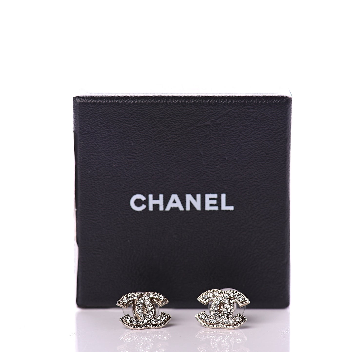 Crystal Mini Timeless CC Earrings Silver