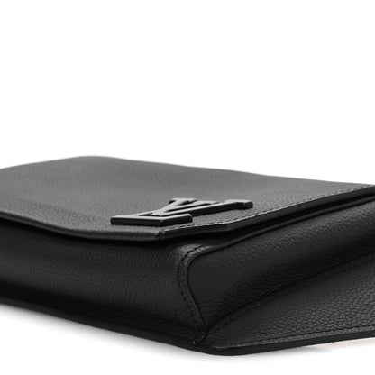 Louis Vuitton Grained Calfskin Aerogram Takeoff Sling Black 9 of 9