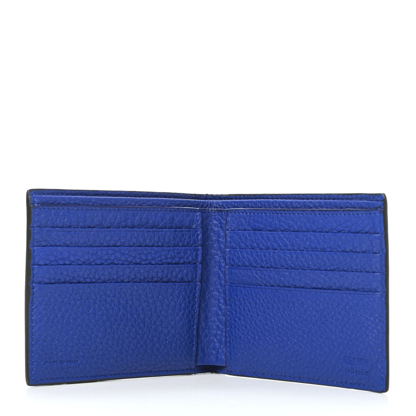 Calfskin Romano Hypnotic Bi-fold Wallet Lavagna Asfalto