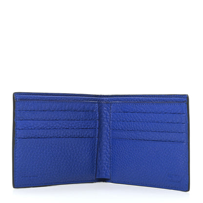 Fendi Calfskin Romano Hypnotic Bi-fold Wallet Lavagna Asfalto 5 of 11