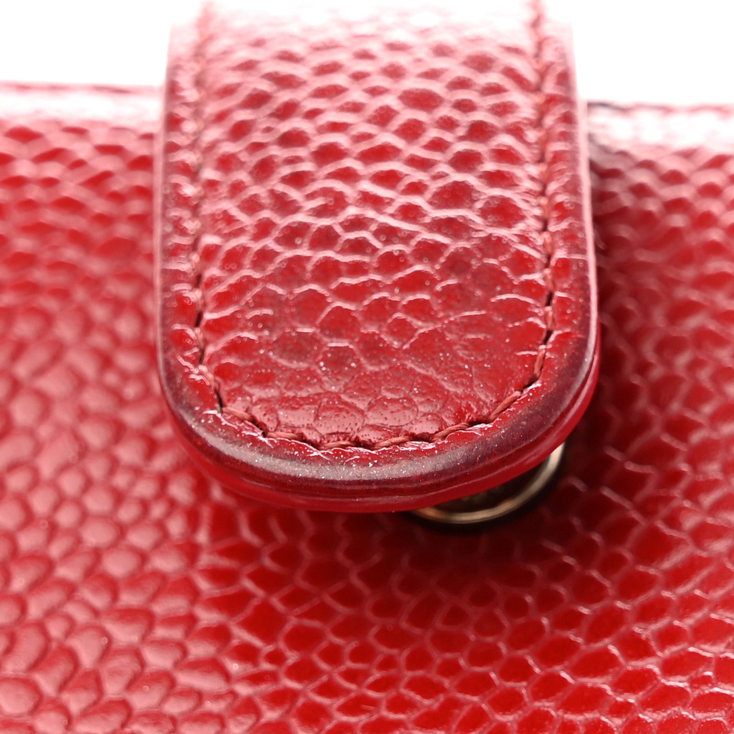 Chanel Caviar Timeless CC Compact Flap Wallet Dark Red 11 of 14