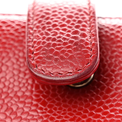 Chanel Caviar Timeless CC Compact Flap Wallet Dark Red 11 of 14