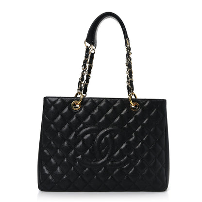 Chanel Caviar Quilted Grand Shopping Tote GST Black 1 of 9