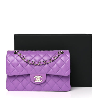 Chanel Caviar Quilted Small Double Flap Purple 10 of 10