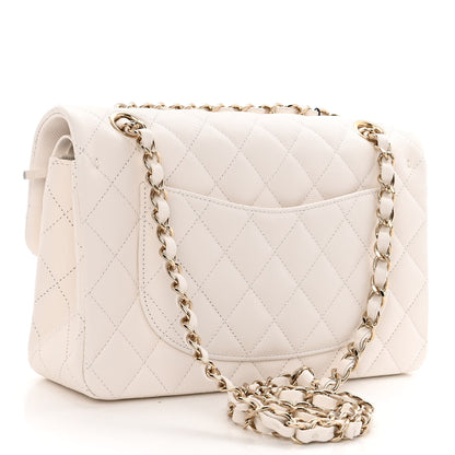 Chanel Caviar Quilted Small Double Flap White 3 of 10
