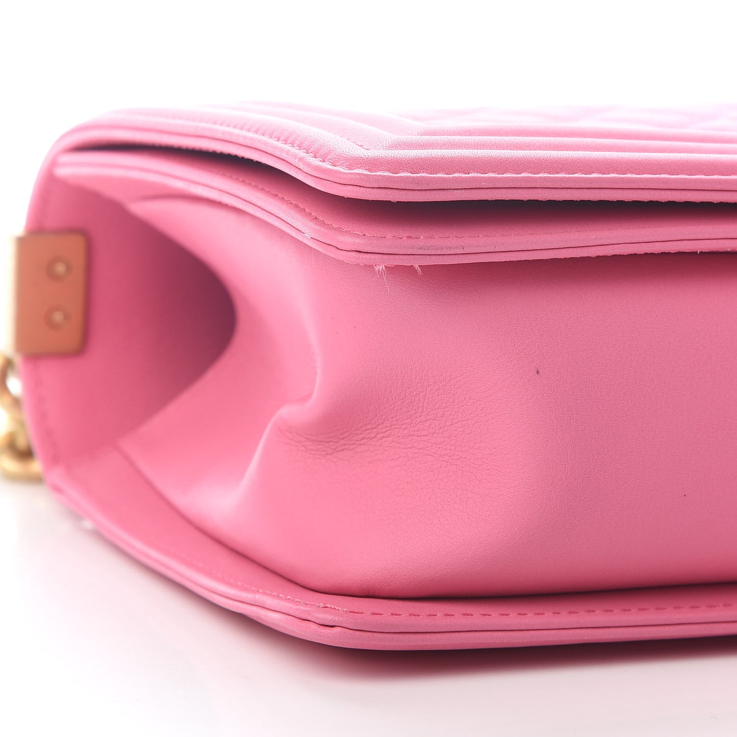 Calfskin Quilted Medium Boy Flap Pink