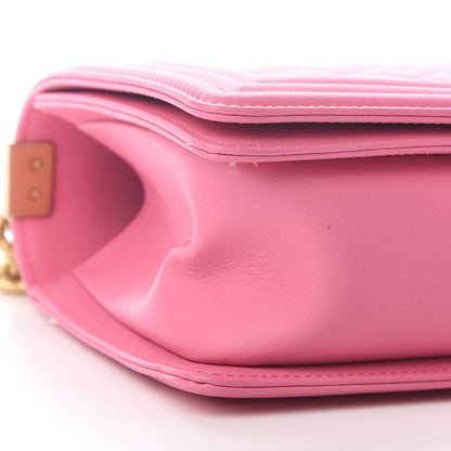 Chanel Calfskin Quilted Medium Boy Flap Pink 8 of 9