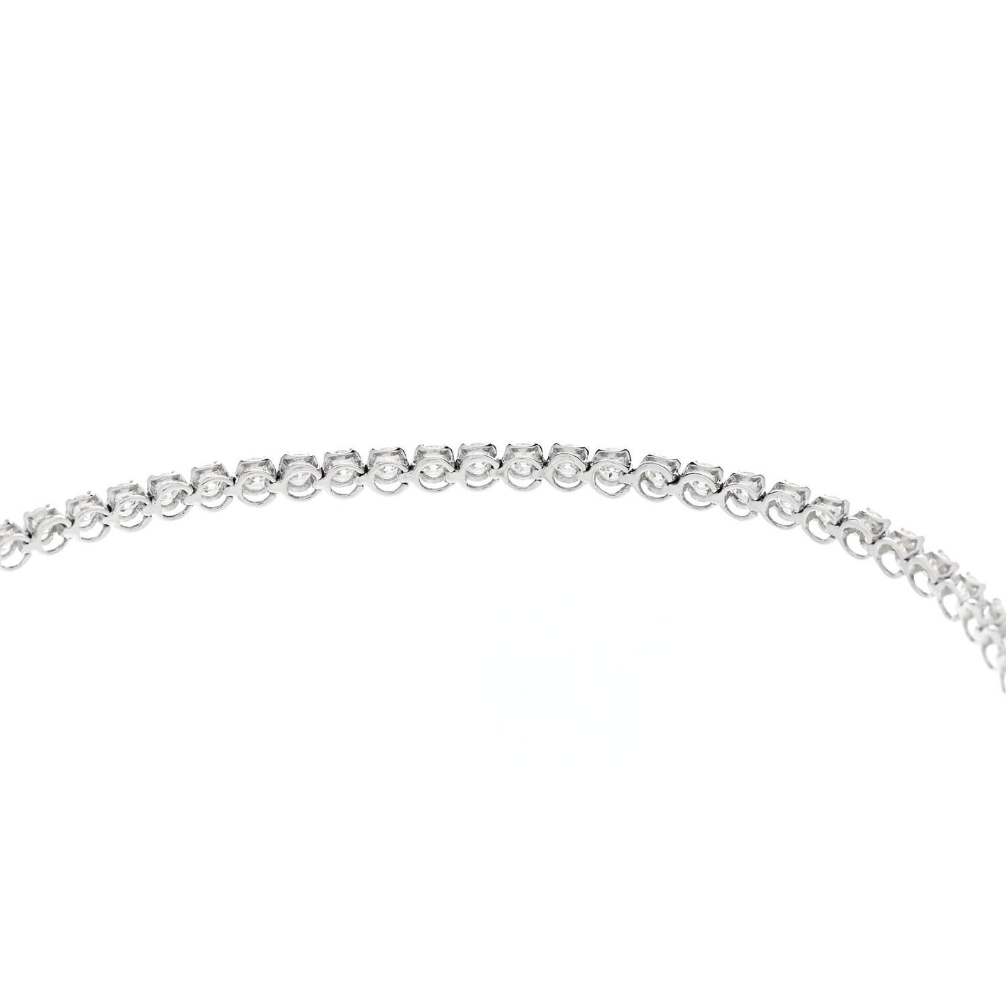 18K White Gold Diamond 3.00ctw Tennis Bracelet M