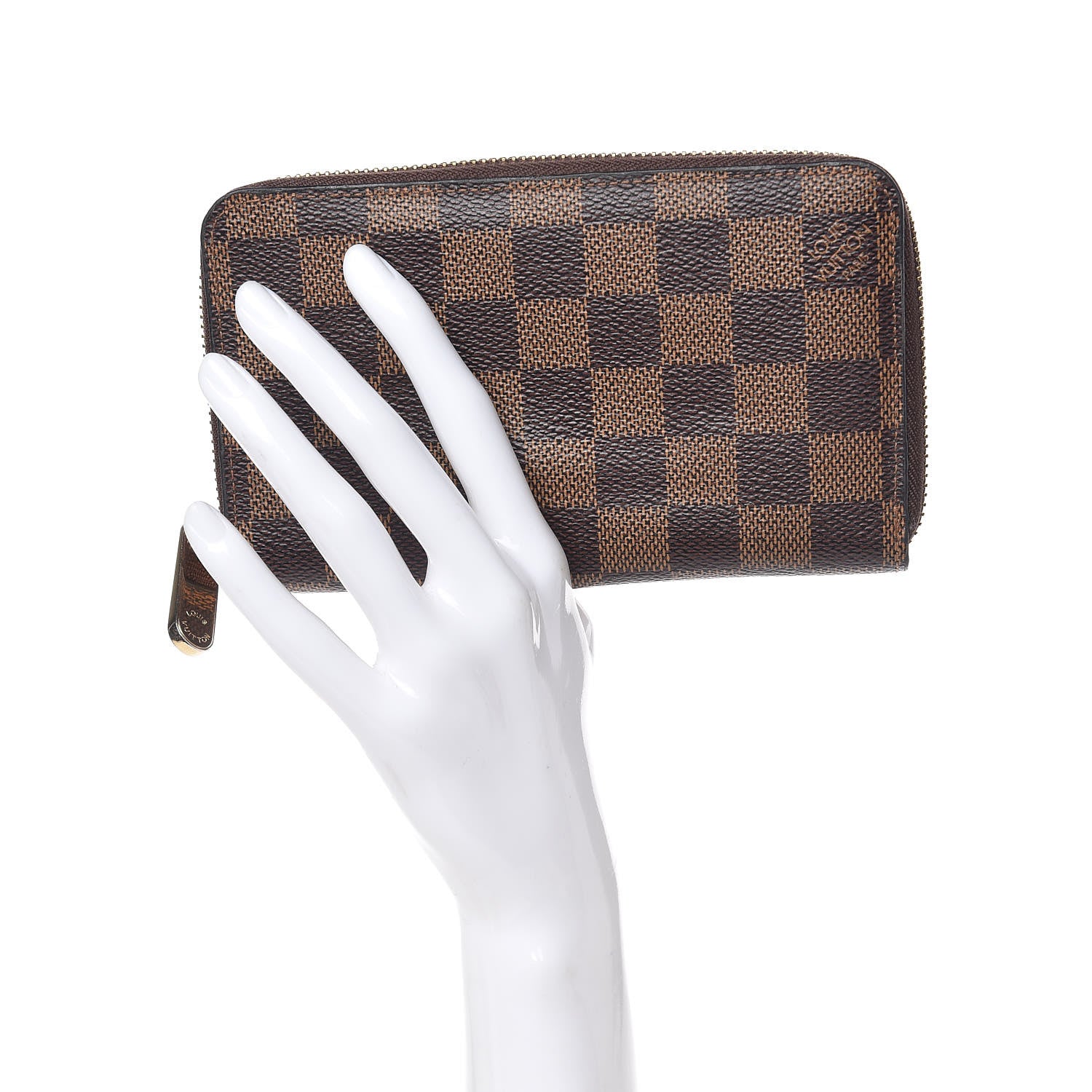 Louis Vuitton Damier Ebene Zippy Compact Wallet 2 of 8