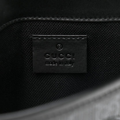 Gucci GG Supreme Monogram Web Slim Belt Bag Black Grey 6 of 9